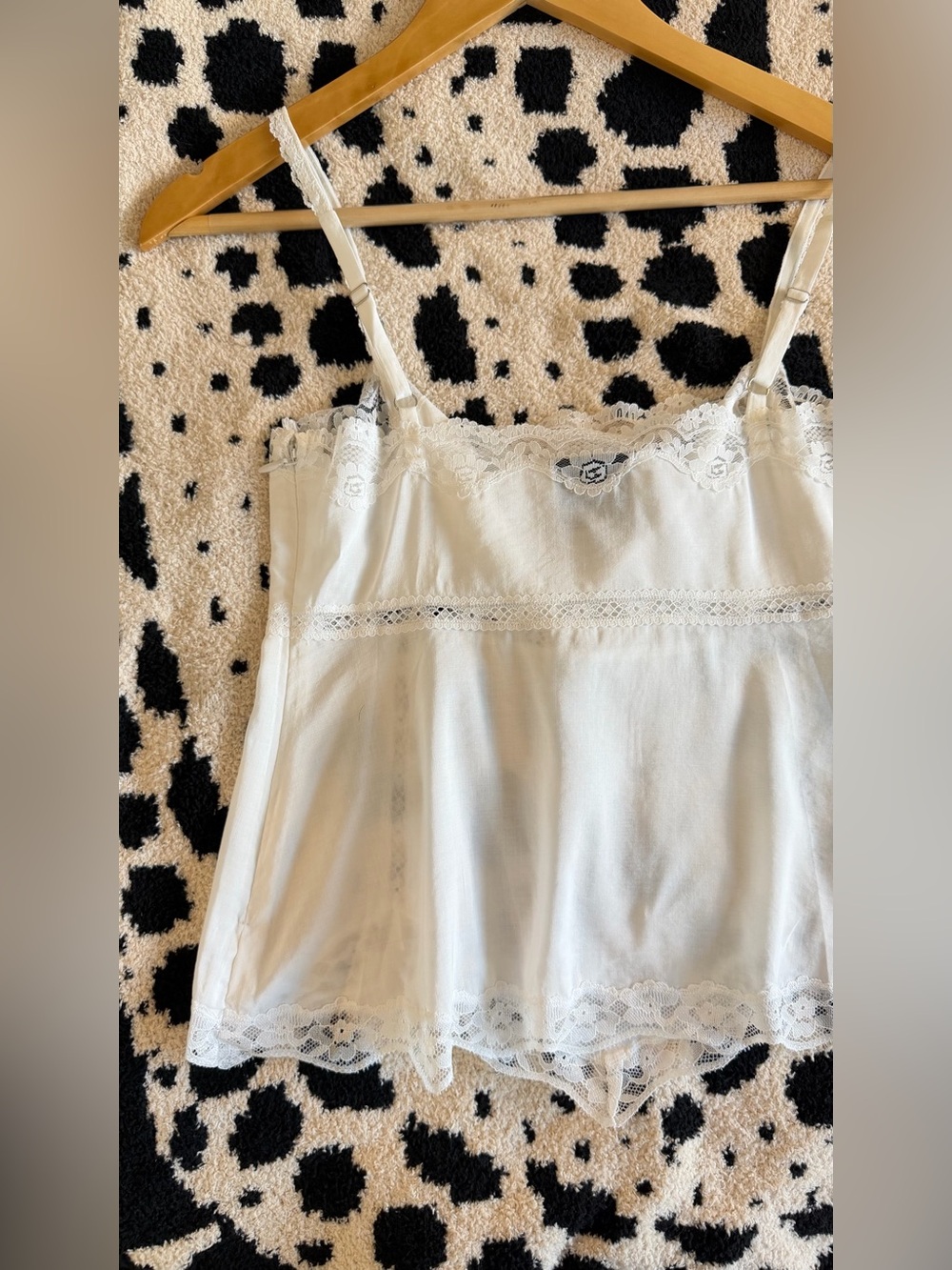 Reformation White Lace-Trim Crop Cami Top - Picture 14 of 15